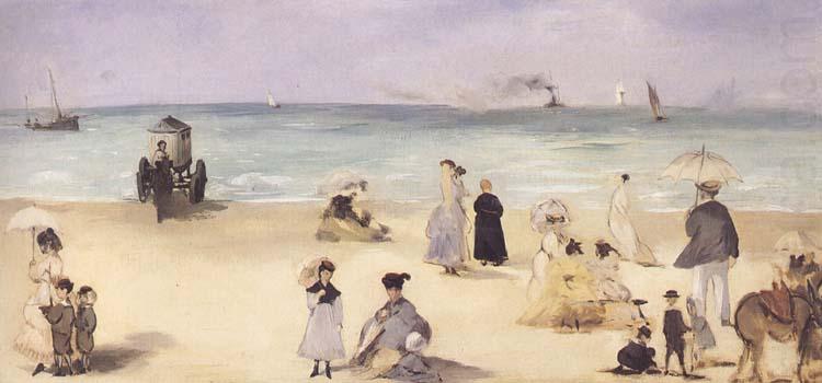 Edouard Manet Sur la plage de Boulogne (mk40) china oil painting image